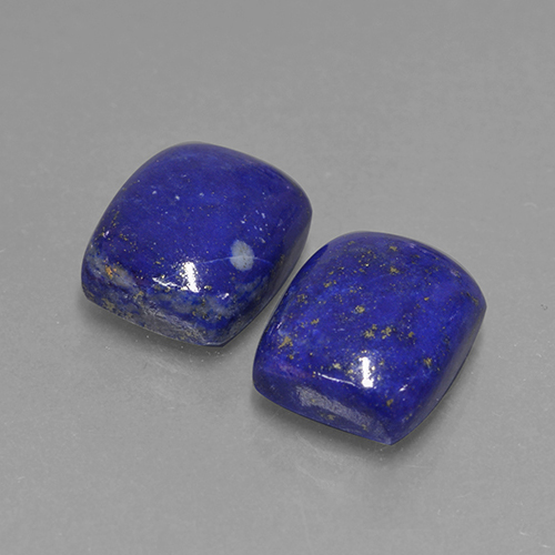 Blu scuro Lapislazzulo Gem - 4.9ct Cabochon a cuscino (ID: 503922)