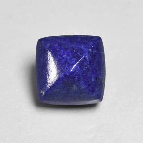 Deep Blue Lapis Lazuli Gem - 5.5ct Cushion Shape Sugarloaf Cabochon (ID: 504055)