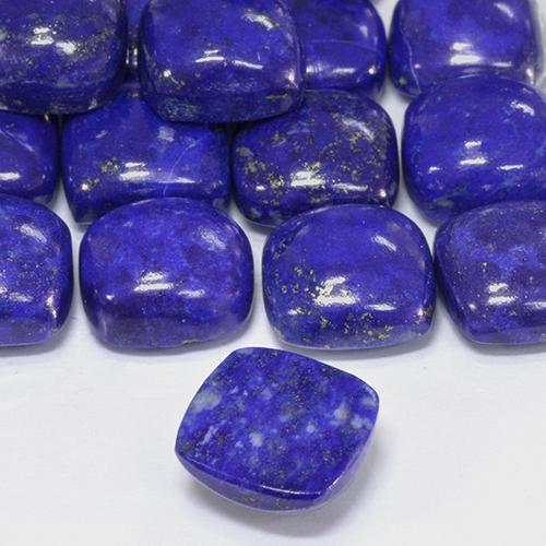 Lapis Lazuli Gemstone in 10 x 10 mm (calibrated) Size for Sale, Lapis Lazuli Stone in Deep Egyptian Blue Color