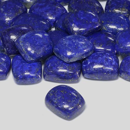 4.59 ct Blue Lapis Lazuli Stone, Natural Lapis Lazuli in Cushion Cabochon Shape for Sale