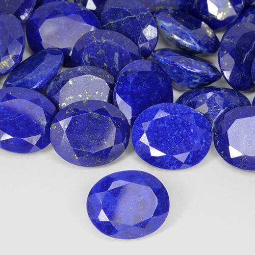 4.34 ct Blue Lapis Lazuli Stone, Natural Lapis Lazuli in Oval Facet Shape for Sale