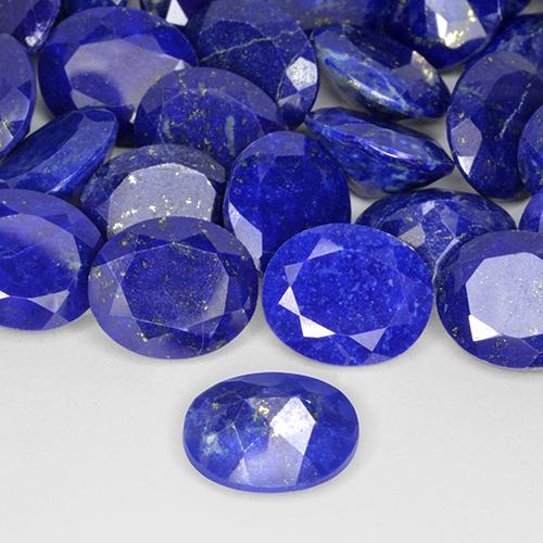 Lapis Lazuli Gemstone in 12 x 10 mm (calibrated) Size for Sale, Lapis Lazuli Stone in Intense Navy Blue Color
