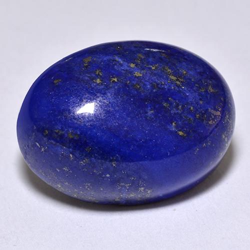 Intense Navy Blue Lapis Lazuli Gem - 12ct Oval Cabochon (ID: 514617)