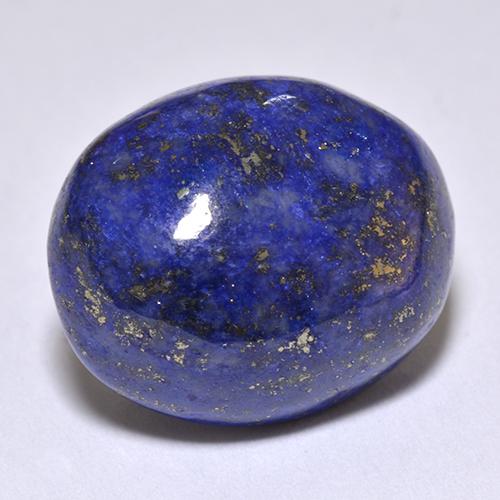 Navy Blue Lapis Lazuli Gem - 12.4ct Oval Cabochon (ID: 514622)