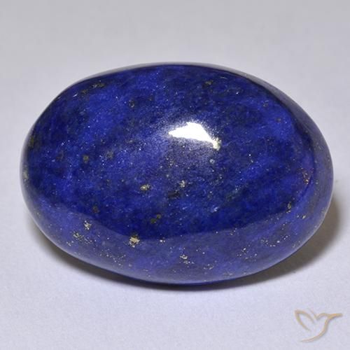 10.71 ct Blue Lapis Lazuli Stone, Natural Lapis Lazuli in Oval Cabochon Shape for Sale