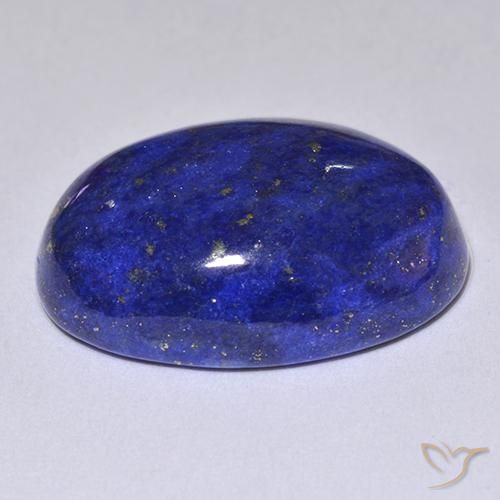 Lapis Lazuli Gemstone in 17.3 x 12.3 mm Size for Sale, Lapis Lazuli Stone in Navy Blue Color