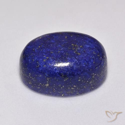 Lapis Lazuli Gemstone in 16 x 12 mm (calibrated) Size for Sale, Lapis Lazuli Stone in Navy Blue Color