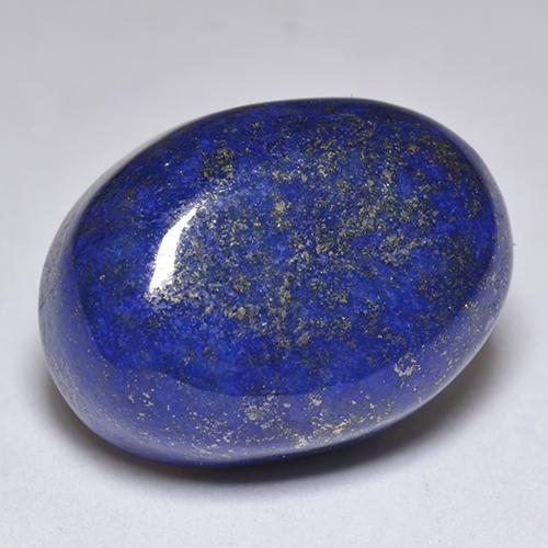 Deep Egyptian Blue Lapis Lazuli Gem - 13.1ct Oval Cabochon (ID: 517201)