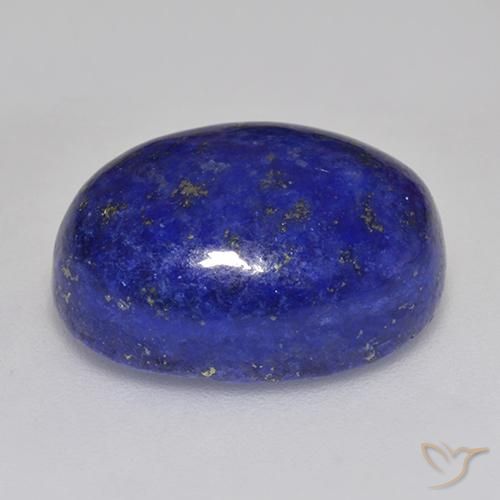 Lapis Lazuli Gemstone in 16 x 12 mm (calibrated) Size for Sale, Lapis Lazuli Stone in Intense Navy Blue Color