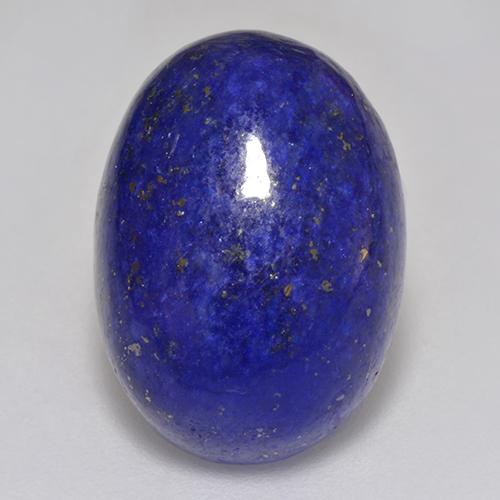 Intense Navy Blue Lapis Lazuli Gem - 11.8ct Oval Cabochon (ID: 517720)