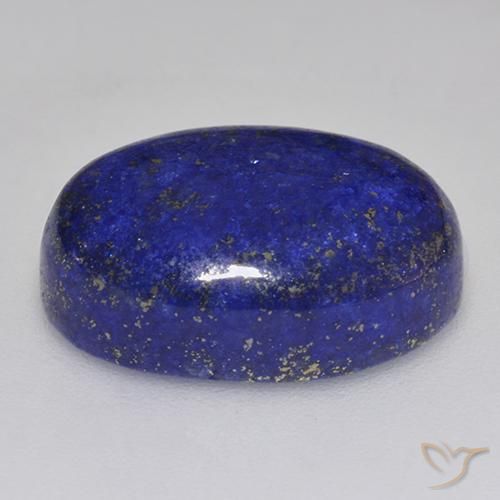 Lapis Lazuli Gemstone in 16 x 12 mm (calibrated) Size for Sale, Lapis Lazuli Stone in Intense Navy Blue Color
