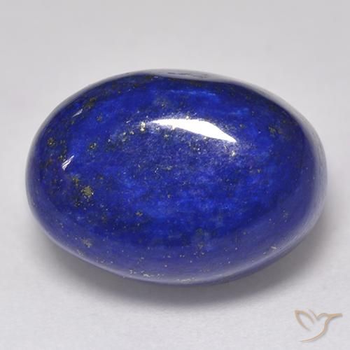 12.02 ct Blue Lapis Lazuli Stone, Natural Lapis Lazuli in Oval Cabochon Shape for Sale