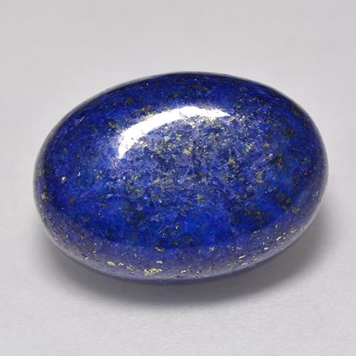 Intense Navy Blue Lapis Lazuli Gem - 10.5ct Oval Cabochon (ID: 521083)