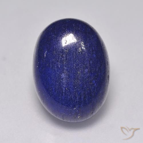 Deep Egyptian Blue Lapislazuli Edelstein - 8.5ct Oval Cabochon (ID: 521424)