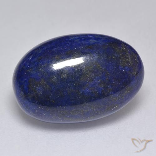 8.76 ct Blue Lapis Lazuli Stone, Natural Lapis Lazuli in Oval Cabochon Shape for Sale