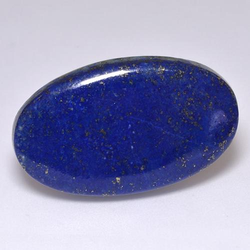 Intense Navy Blue Lapis Lazuli Gem - 39.5ct Oval Cabochon (ID: 521779)