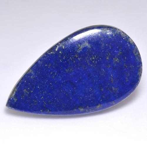 Bright Blue Lapis Lazuli Gem - 52.6ct Pear Cabochon (ID: 521786)