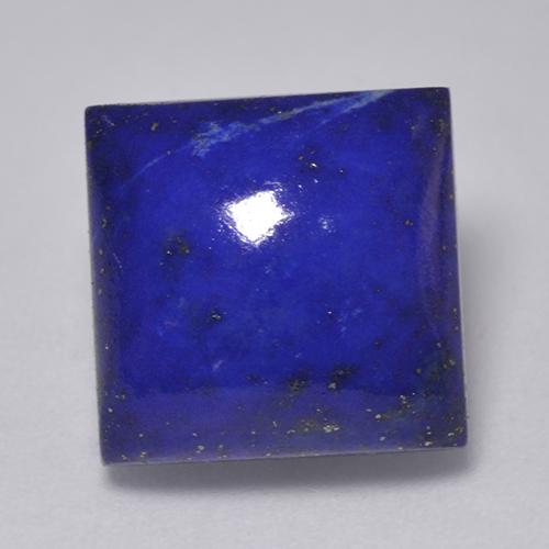 Intense Navy Blue Lapis Lazuli Gem - 7.7ct Square Cabochon (ID: 522089)