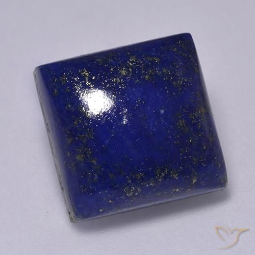 7.54 ct Blue Lapis Lazuli Stone, Natural Lapis Lazuli in Square Cabochon Shape for Sale