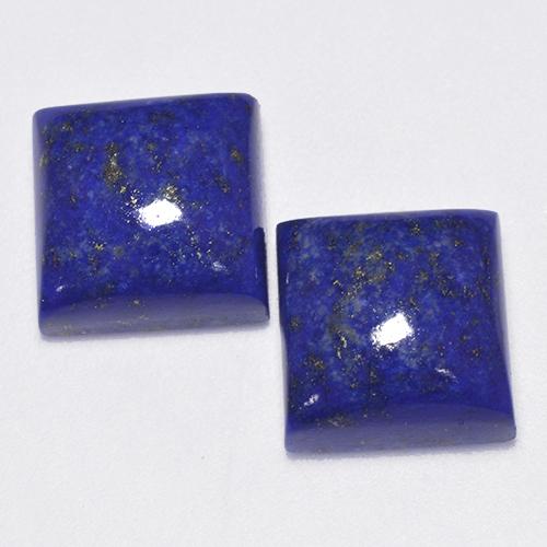 Electric Blue Lapislazzulo Gem - 8.4ct Cabochon quadrato (ID: 522195)