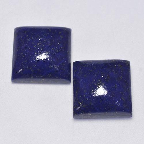 Very Deep Blue Lapis Lazuli Gem - 7.2ct Square Cabochon (ID: 522196)