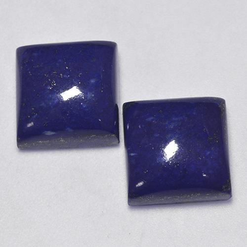 Blu scuro Lapislazzulo Gem - 8.5ct Cabochon quadrato (ID: 522198)