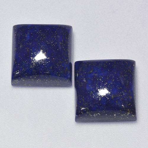 Dark Blue Lapis Lazuli Gem - 8.4ct Square Cabochon (ID: 522200)