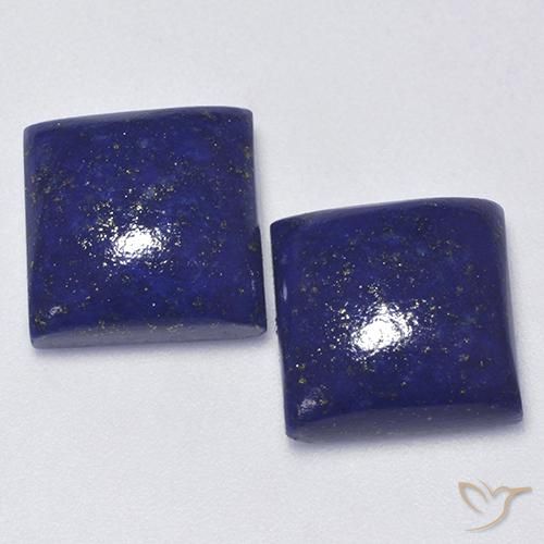 13.42 ct Square Lapis Lazuli, 11 x 10.8 mm From Afghanistan, Photo A