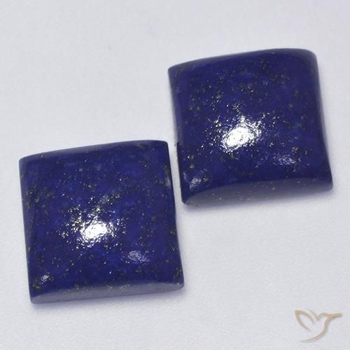 13.42 ctw Blue Lapis Lazuli Stones, Natural Lapis Lazuli in Square Cabochon Shape for Sale