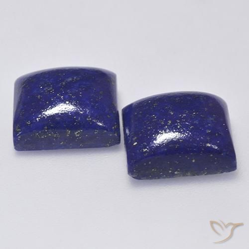 Lapis Lazuli Gemstones in 11 x 11 mm (calibrated) Size for Sale, Lapis Lazuli Stones in Very Deep Blue Color