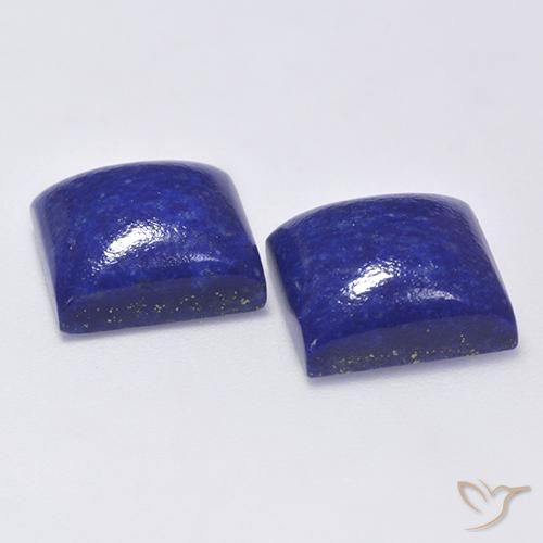 Lapis Lazuli Gemstones in 11 x 11 mm (calibrated) Size for Sale, Lapis Lazuli Stones in Very Deep Blue Color