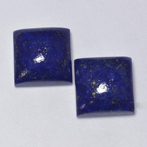 Dark Blue Lapis Lazuli Gem - 6.7ct Square Cabochon (ID: 522203)