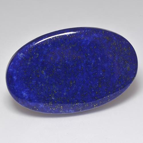 Dark Blue Lapis Lazuli Gem - 62.1ct Oval Cabochon (ID: 522226)