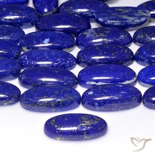 10.38ct Oval Cut Lapis Lazuli Gemstones | 19.9 x 9.9 mm | GemSelect