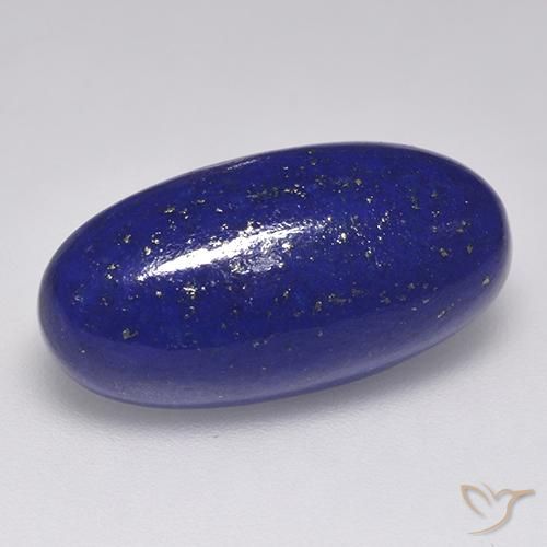 10.41 ct Blue Lapis Lazuli Stone, Natural Lapis Lazuli in Oval Cabochon Shape for Sale
