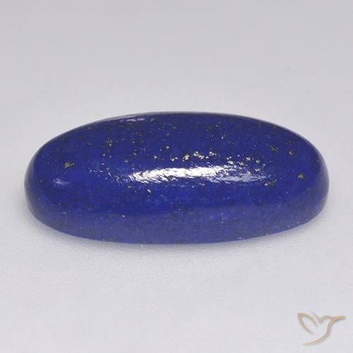Lapis Lazuli Gemstone in 20.1 x 10 mm Size for Sale, Lapis Lazuli Stone in Deep Egyptian Blue Color