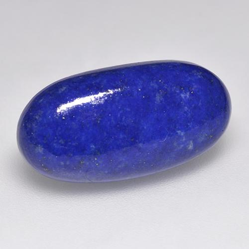 Velvet Blue Lapis Lazuli Gem - 9.7ct Oval Cabochon (ID: 522689)