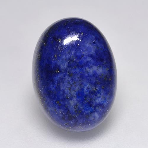 Intense Navy Blue Lapis Lazuli Gem - 10.1ct Oval Cabochon (ID: 522821)