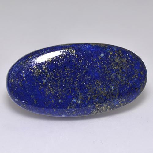 Dark Blue Lapis Lazuli Gem - 59.2ct Oval Cabochon (ID: 522943)