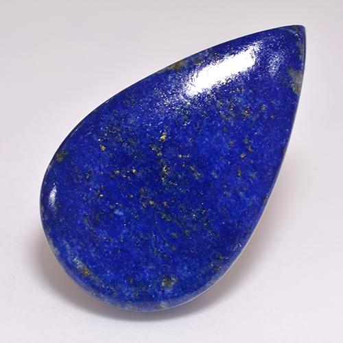 Bright Blue Лазурит Камень - 48.6ct Груша Кабошон (ID: 522945)