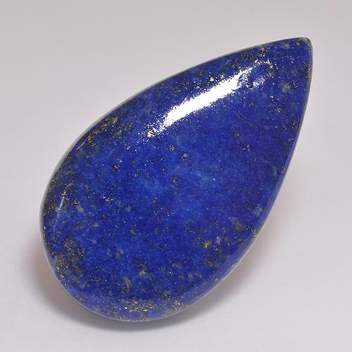 Azul eléctrico Lapislázuli Gema - 46.6ct Cabujón Pera (ID: 522947)