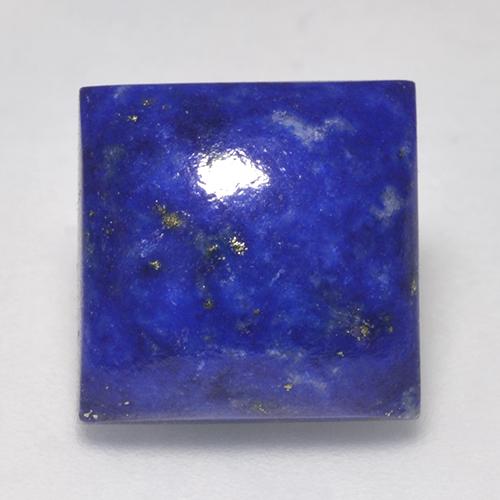 Electric Blue Lapis Lazuli Gem - 6.7ct Square Cabochon (ID: 523402)