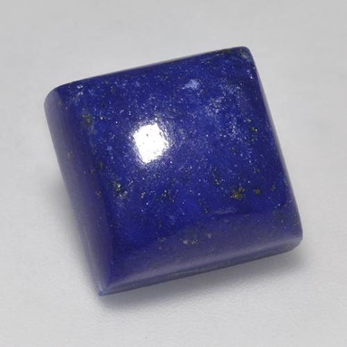 Lapislázuli Azul Cuadrada de 11,2 x 11,1mm de Afganistán, peso de 9.4 ct, piedra preciosa natural No tratado en Opaco Clarity, Lapislázuli Cabujónes Cuadrado de 1 pieza - Color: Azul oscuro, dureza Mohs de 5 - 6, Photo A