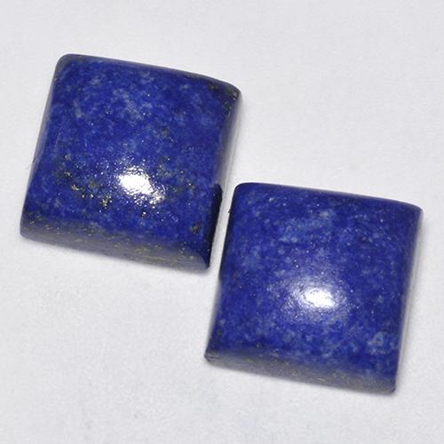 Electric Blue Lapis Lazuli Gem - 7.4ct Square Cabochon (ID: 523603)