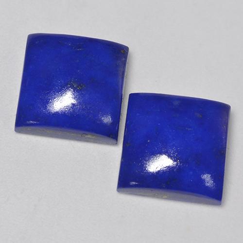 Intense Navy Blue Lapis Lazuli Gem - 6.3ct Square Cabochon (ID: 523690)
