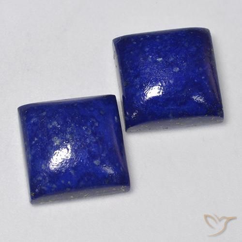 13.70 ctw Blue Lapis Lazuli Stones, Natural Lapis Lazuli in Square Cabochon Shape for Sale