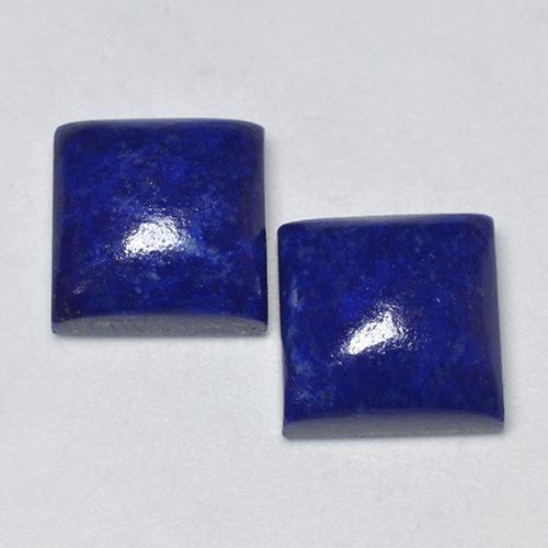 Azul oscuro Lapislázuli Gema - 7.3ct Cabujónes Cuadrado (ID: 523695)