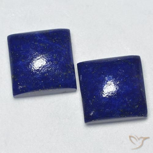 14.39 ctw Blue Lapis Lazuli Stones, Natural Lapis Lazuli in Square Cabochon Shape for Sale