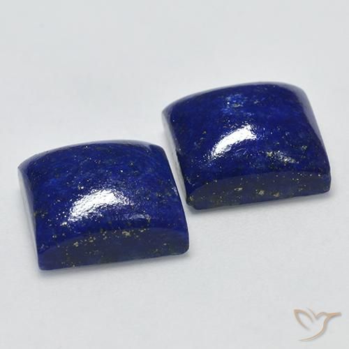 Lapis Lazuli Gemstones in 11 x 11 mm (calibrated) Size for Sale, Lapis Lazuli Stones in Dark Blue Color
