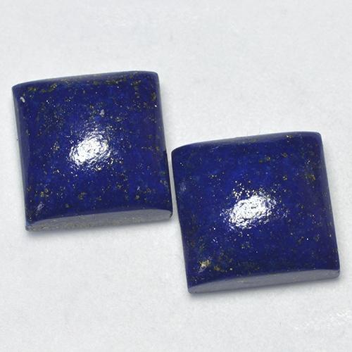 Very Deep Blue Lapislazuli Edelstein - 7.5ct Quadrat Cabochon (ID: 523698)